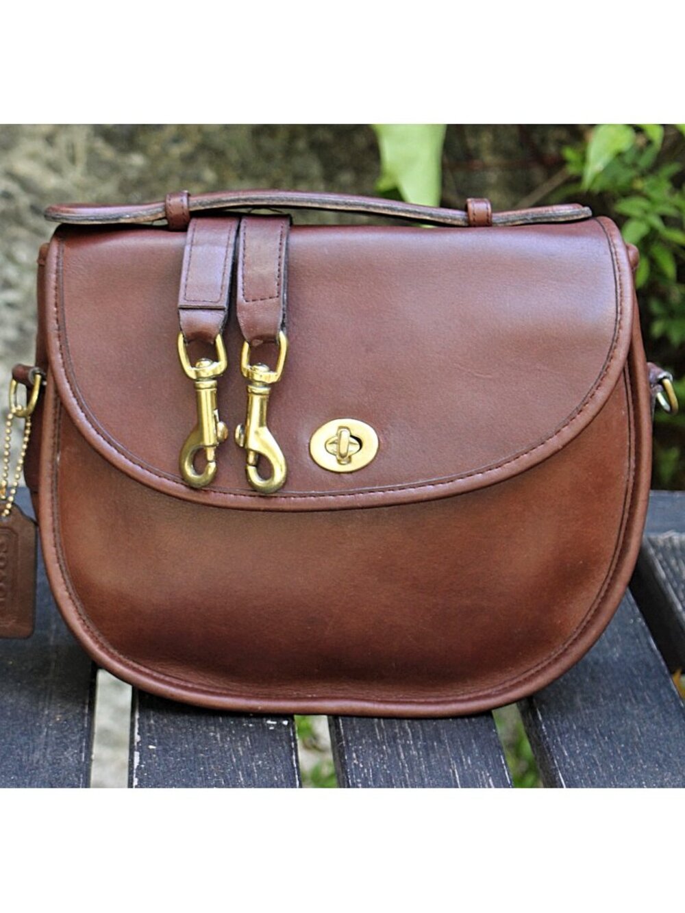 Coach Vintage - Plaza Bag 9860 in Mahogany, Pre-1994, USA